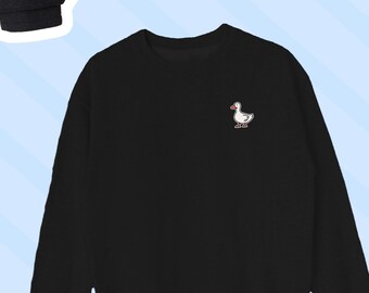 Duck Sweatshirt, Super Cute Duck Sweater, Duck Crewneck, Duck Top Gift, Duck Lover Gift, UNISEX SWEATSHIRT