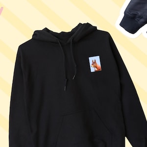 Squirrel Hoodie, Squirrel Lover Hooded Sweatshirt, Cute Squirrel Hoodie Sweater, Cute Squirrel Lover Gift, Squirrel Gift, Squirrel Sweater
