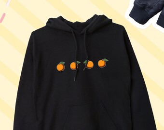 Orange Hoodie, Cute Oranges Hoodie, Oranges Sweater, Fruits Lover Hoodie, Oranges Fruit Sweater, Fruit Lover Friend UNISEX ADULT HOODIE Gift