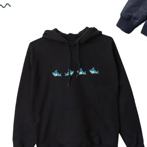 Shark Hoodie, Super Cute Shark Hoodie, Shark Sweater, Shark Cute Lover Hoodie, Shark Ocean Lover Sweater Jumper, Shark UNISEX ADULT HOODIE