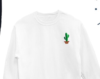 Cactus Icon Sweatshirt, Cactus Cute Sweater, Desert Diving Sweater, Cactus Sweater Gift, Cactus Desert Gift Sweater UNISEX Crewneck
