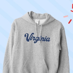 Virginia Hoodie, Cute Virginia Sweater, Virginia Lover Gift, Virginia Crewneck, Virginia Jumper, Virginia Sweater Gift, UNISEX ADULTS