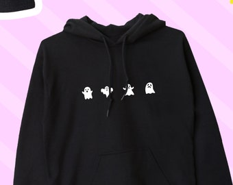 Geist Halloween Hoodie, niedlicher Geist Halloween Liebhaber Sweatshirt, Halloween Liebhaber Kapuzenpullover, Geisterliebhaber, Geistergeschenk, Halloween Pullover