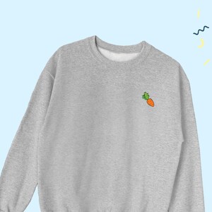 Carrot Sweatshirt, Cute Carrot Sweater, Carrot Lover Sweater, Carrot Sweatshirt, Carrot Top Gift,  Carrot Gift, Vegetable Lover, UNISEX
