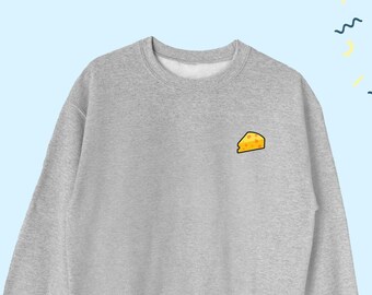 Cheese Sweatshirt, Cute Cheese Sweater, Cheese Cute Sweatshirt, Cheese Cute Crewneck, Cheese UNISEX Sweatshirt, Cheese Crewneck