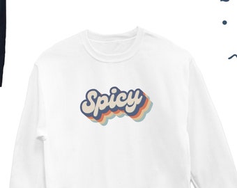 Pikantna bluza, gorący sweter, pikantna bluza vintage, prezent dla pikantnego przyjaciela, pikantna bluza, pikantny vintage z lat 70. okrągły dekolt