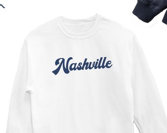 Nashville Sweatshirt, Cute Nashville Sweater, Nashville State Lover Sweater, Nashville Sweatshirt, Nashville Gift, Nashville Lover - UNISEX