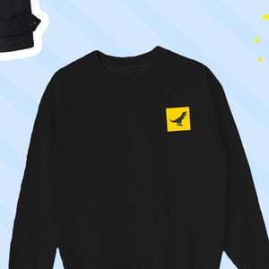 Dinosaur Icon Sweatshirt, Tyrannosaurus Cute Sweater, T-Rex Crewneck, Dinosaur T-Rex Sweater Gift, Dinosaur Lover UNISEX Sweatshirt