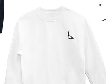 Bluza z ikoną kempingu, uroczy sweter kempingowy, sweter dla miłośników kempingu, bluza kempingowa, prezent dla miłośników kempingu, miłośnik kempingu - UNISEX