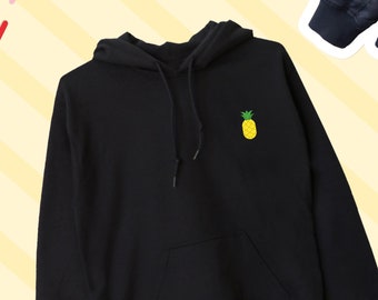 Sudadera con capucha de piña, sudadera con capucha de piña, top de piña, suéter de frutas, sudadera unisex de piña, sudadera minimalista de frutas, frutas