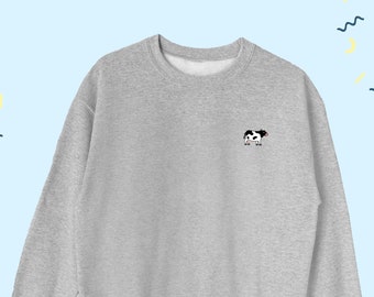 Cow Icon Sweatshirt, Cute Cow Sweater, Cow Lover Sweater, Cow Lover Sweatshirt, Cute Cow Top Gift,  Cow Gift, Cow Lover, UNISEX