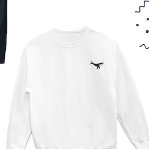 Whale Icon Sweatshirt, Whale Sweater, Whale Minimalistic Sweater, Whale Icon Sweatshirt, Whale Sweatshirt, Whale Sweater UNISEX