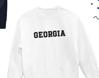 Georgia Sweatshirt, Cute Georgia Sweater, Georgia State Lover Sweater, Georgia Sweatshirt, Georgia Lover Gift, Georgia Love - UNISEX