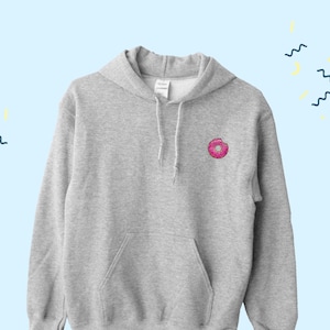 Donut Hoodie, Donut Lover Hoodie, Cute Donut Sweater, Donut Lover Gift, Donut gift, Donut lover sweater, Donut Sweatshirt - UNISEX