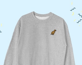 Dinosaurier Symbol Sweatshirt, T-Rex niedlichen Pullover, Tyrannosaurus Liebhaber Sweatshirt, Dinosaurier Pullover Geschenk, Dinosaurier Liebhaber UNISEX Sweatshirt