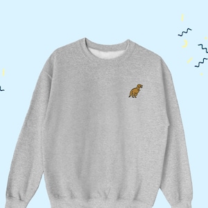 Dinosaur Icon Sweatshirt, T-Rex Cute Sweater, Tyrannosaurus Lover Sweatshirt, Dinosaur Sweater Gift, Dinosaur Lover UNISEX Sweatshirt