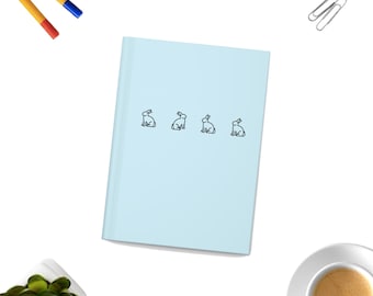Rabbit Journal Spiral Notebooks, Cute Rabbit Journal, Gift for Rabbit Lover Friend Notebook, Cute Rabbit Notebook Journal, Bunny Journal Not