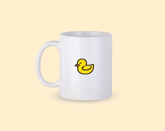 Duck Coffee Mug, Yellow Duck Mug, Custom Coffee Cup, Duck Lover Mug, Cute Duck Coffee Cup, Gift for Him, Gift for Her, Duck Lover Gift