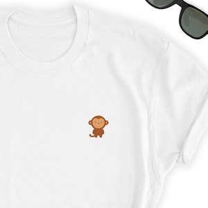 Monkey Shirt // Cute Monkey T-Shirt // Monkey Tee // Monkey Top // Monkey Tee // Unisex Monkey Tee