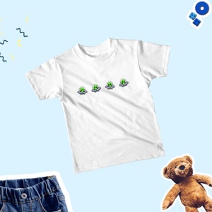 Alien Cute Kids Shirt, Alien Space Child Tee, Alien Lover Kids T-Shirt, Alien Ship Baby Bodysuit, Alien Lover Baby Shirt, KIDS SHIRT UNISEX