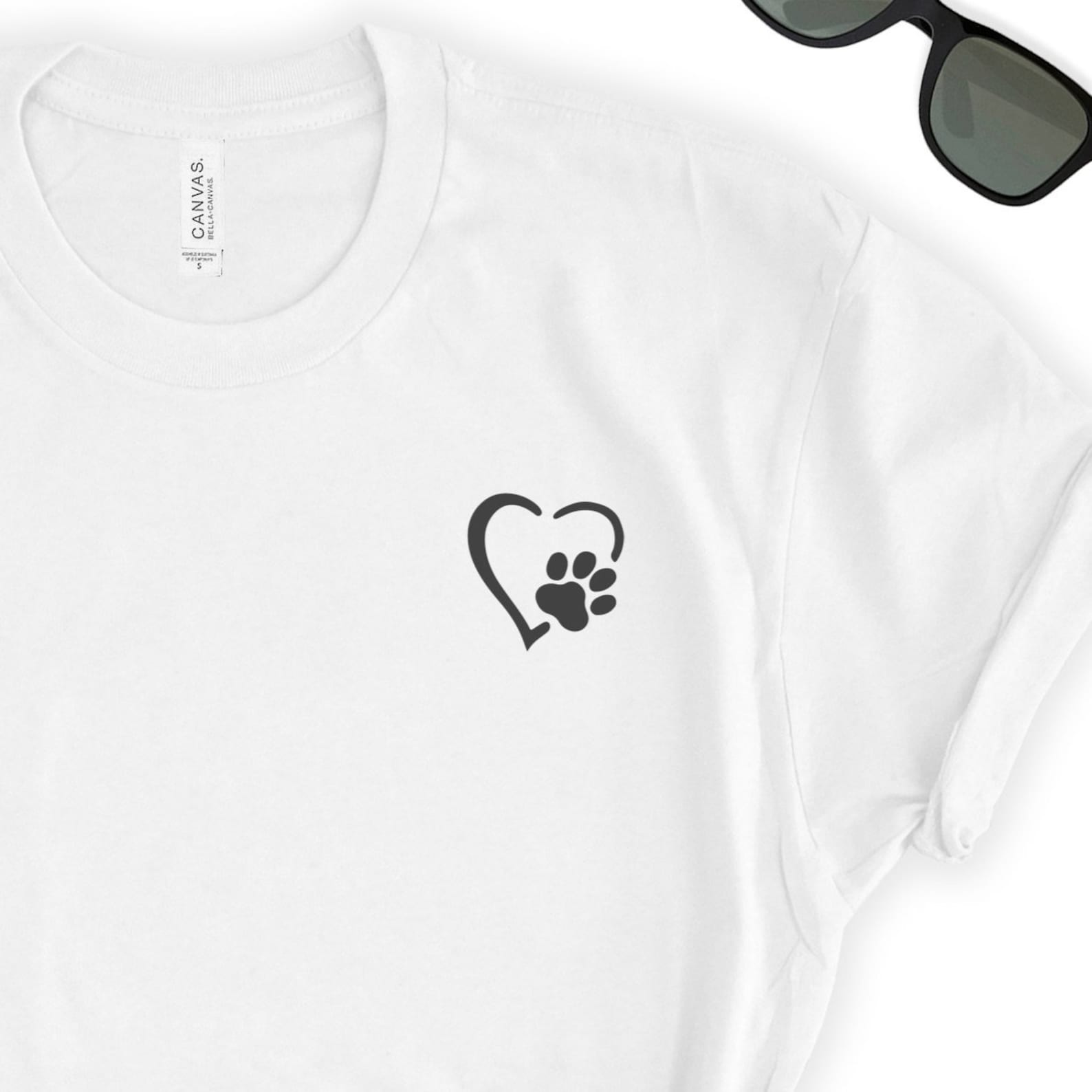 Dog Paw Tshirt Tee / Dog Paw Shirts / Dog Shirt / Dog Shirts Etsy