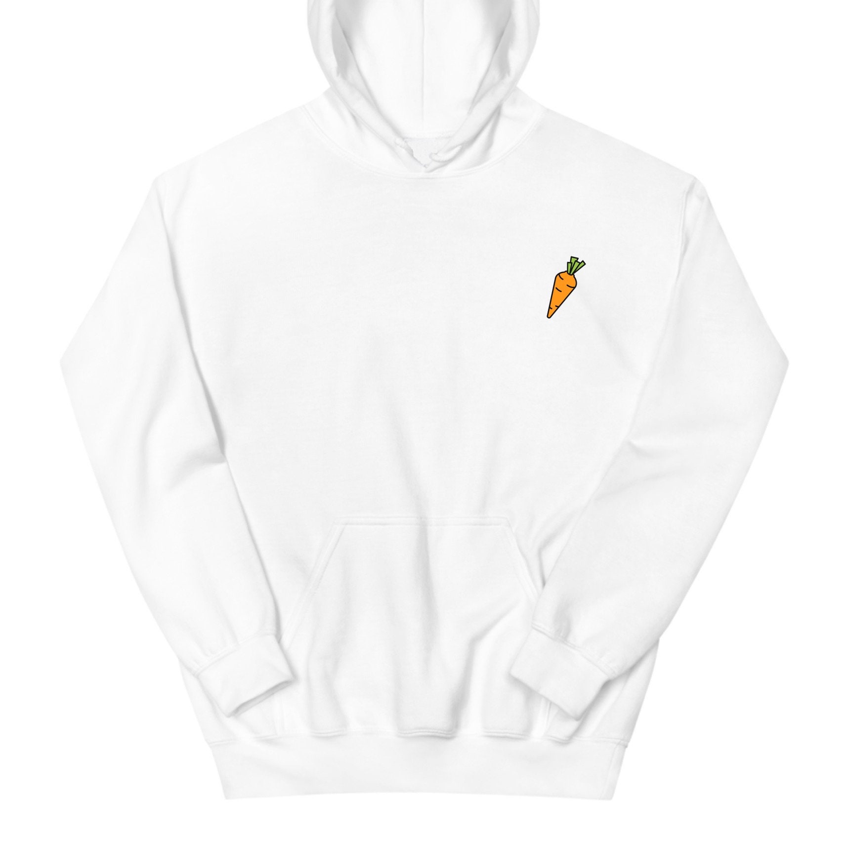 Carrot Hoodie Cute Carrot Icon Hoodie Carrot Lover Hoodie Etsy