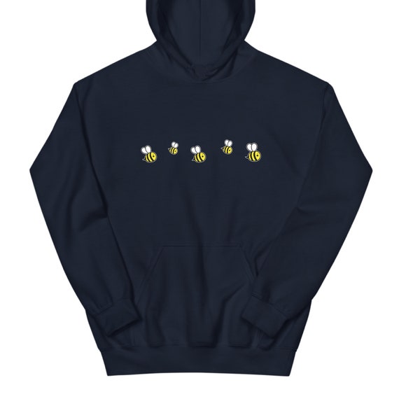 Bee Hoodie Cute Bee Icon Hoodie Bees Lover Hooded Sweater Bee Sweatshirt Cute Bees Lover Gift Bees Icon Lover UNISEX ADULTS Hoodie