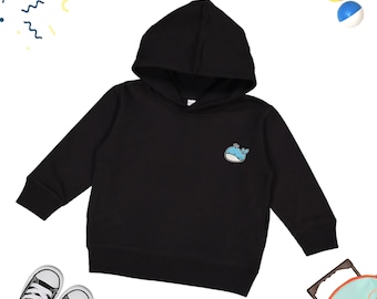 Felpa con cappuccio e cappuccio per bambini con balena, regalo per bambini amanti dell'oceano, regalo per bambini amanti delle balene, regalo con cappuccio per bambini con balene carine, regalo per l'amore per l'oceano e le balene