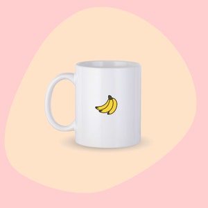 Tasse à café banane, tasse banane, tasse à café personnalisée, tasse à café amateur de fruits, tasse à café banane mignonne, cadeau pour lui, cadeau pour elle, cadeau d’amoureux de banane