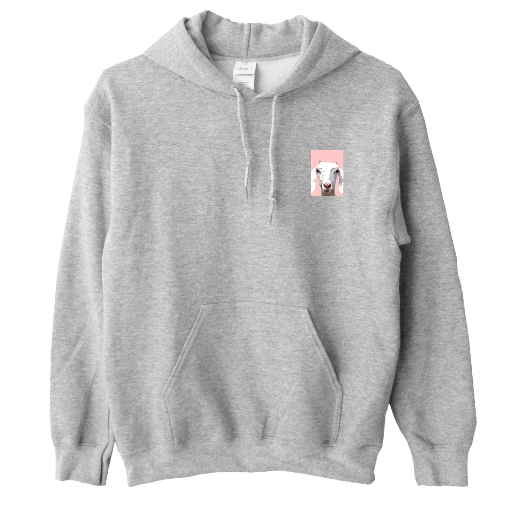 Goat Hoodie Cute Goat Lover Hooded Sweatshirt Goat Hooded Etsy