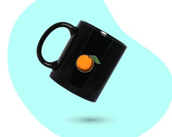 Orange Coffee Mug, Orange Personalized Mug, Oranges Lover Coffee Cup, Cute Oranges Mug, Gift for Him, Gift for Her, Co-worker Gift