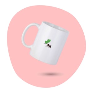 Ameisen Kaffeetasse, Ameise personalisierte Tasse, süße kleine Ameise Kaffeetasse, Ameisen Liebhaber Tasse, Geschenk für ihn, Geschenk für sie, Mitarbeiter Geschenk