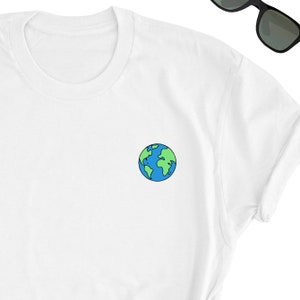 Earth Icon Shirt, Cute Vegan Shirt, Planet Icon Gift, Earth Day T-shirt, Planet Earth Icon Tee, Planet Earth Lover Gift, UNISEX shirt