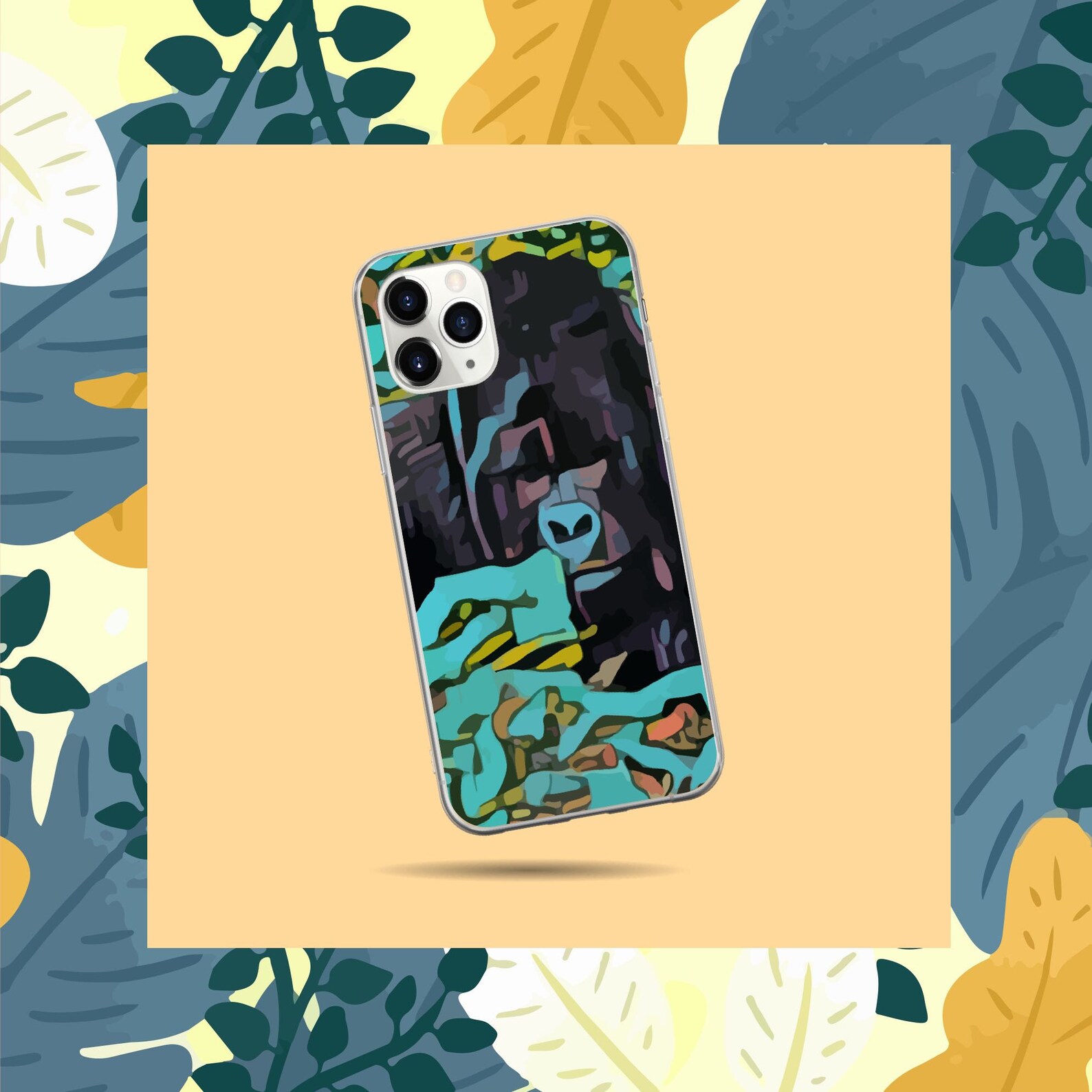 Gorilla Phone Case / Cute Custom Gorilla Case / Customizable Etsy