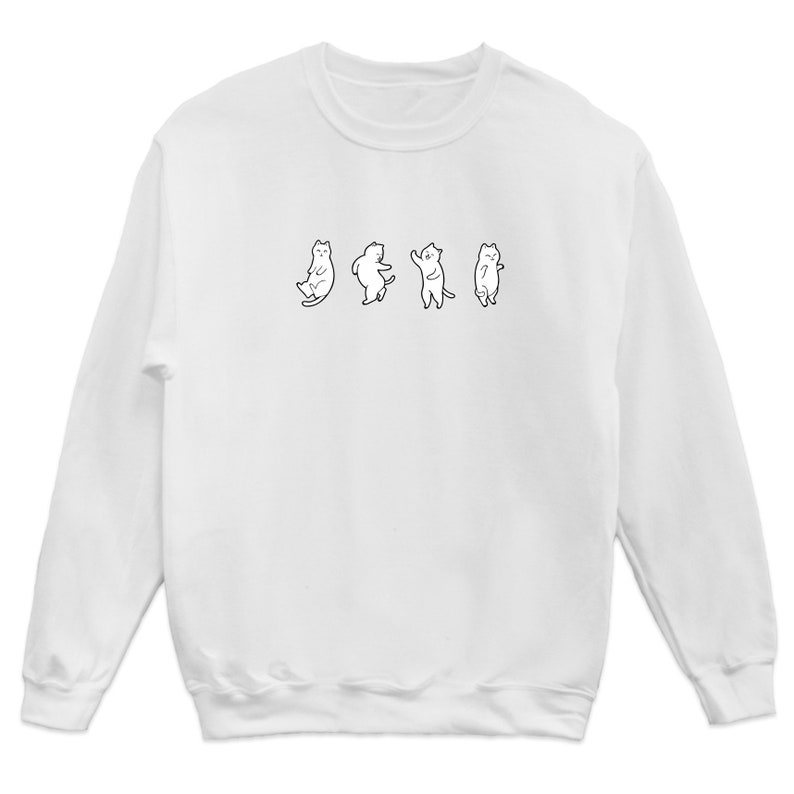 Cats Sweatshirt Dancing Cats Sweater Kitten Lover Sweater | Etsy