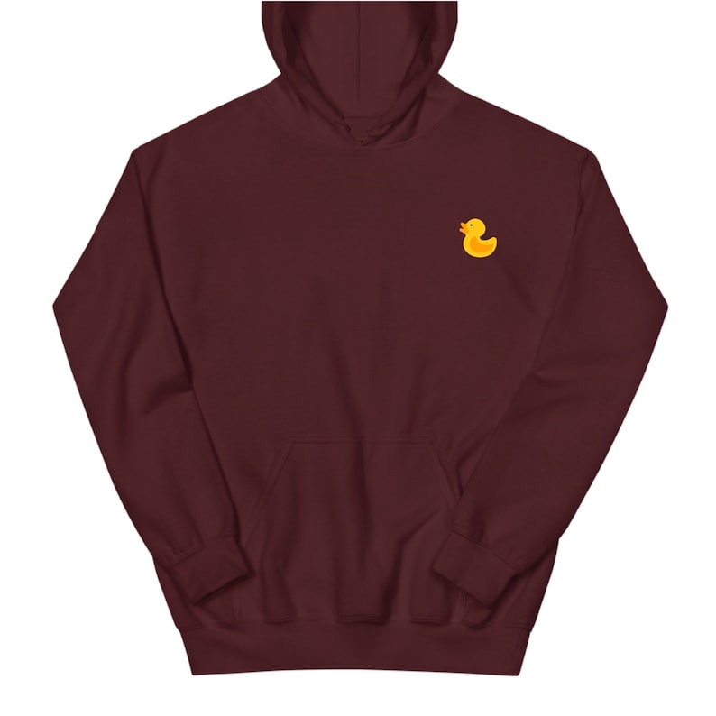 Yellow Duck Hoodie Duck Hoodie Funny Yellow Duck Sweater Etsy