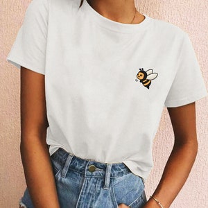 Bee Shirt, Cute Bee Icon Lover T-Shirt, Fun Bee Tee Shirt, Bees Icon Lover Gift Shirt, Bee Tee, Gift For Bee Lover Friend, Bee Tee Shirt