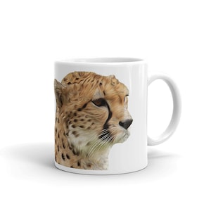 Leopard Coffee Mug, Personalized Mug, Leopard Design Coffee Cup, Cheetah Designed Mug, Cheetah Coffee Cup, Gift for Him, Gift for Her