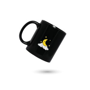 Moon Coffee Mug, Moon Personalized Mug, Moon and Stars Coffee Cup, Moon Icon Mug, Gift for Him, Gift for Her, Co-worker Gift