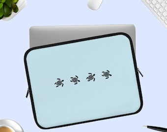 Turtle Laptop iPad Sleeve, Sea Turtle Laptop Sleeve, Cute Turtle Laptop ...