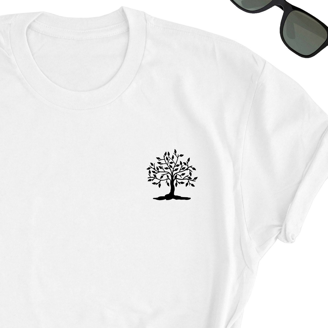 Tree Icon Shirt Tree Shirt Cute Tree Shirt Minimalist Tree | Etsy