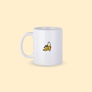 Tasse à café de banane, tasse de banane personnalisée, tasse de café personnalisée, tasse de banane, tasse de café de banane, cadeau pour le cadeau de tasse d&#39;ami d&#39;amant de banane de fruits