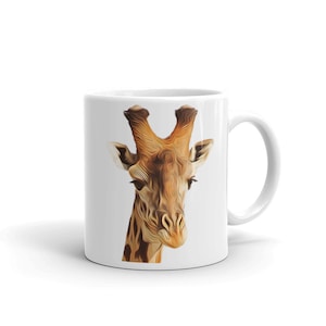 Giraffe Coffee Mug, Giraffe Coffee Cup, Giraffe Designed Mug, Custom Mug, Gift for Him, Gift for Her, Co-worker Gift, Kids Gifts