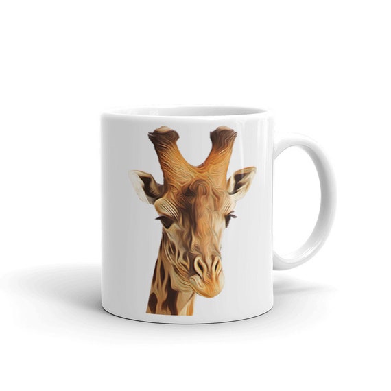 Giraffe Coffee Mug Giraffe Coffee Cup Giraffe Designed Mug Etsy