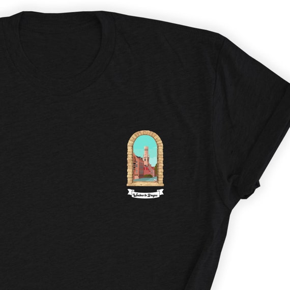 Bruges T-shirt, Window to Bruges T-shirt, Bruges Top, Belgium Tee 