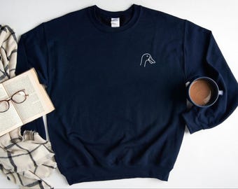 Duck Head Sweatshirt, Fun Duck Sweater, Duck Head Crewneck, Cute Duck Lover Top Gift, Super Fun Duck Gift, Duck Friend UNISEX SWEATSHIRT