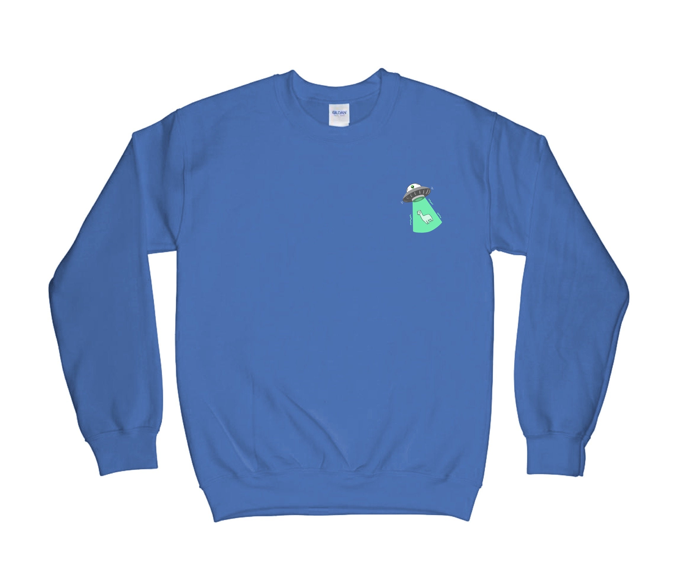 Alien UFO Abducting Sweatshirt, Alien Lover Sweater, Cute Alien Sweater ...
