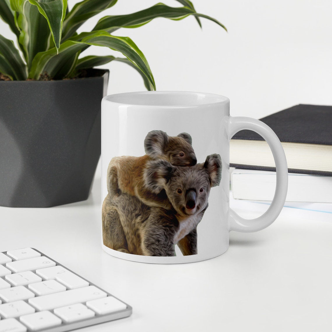 Koala Coffee Mug Koala Personalized Mug Koala Design Coffee Etsy