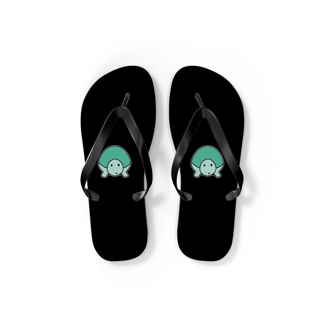 Turtle Flip-flops, Cute Turtle Flip Flops Sandals, Turtle Gift, Turtle ...