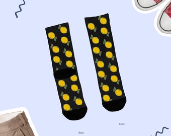Lemon Socks, Cute Lemon Socks, Lemons Lover Socks, Cute Lemon Socks, Lemon lover Socks, Lemons Lover Gifts, Cute Lemon Gift